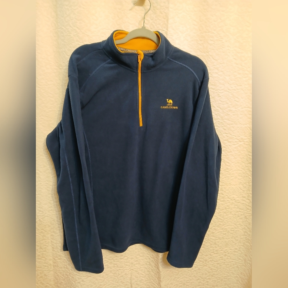 Camel Crown Blue Pullover with Yellow Accents